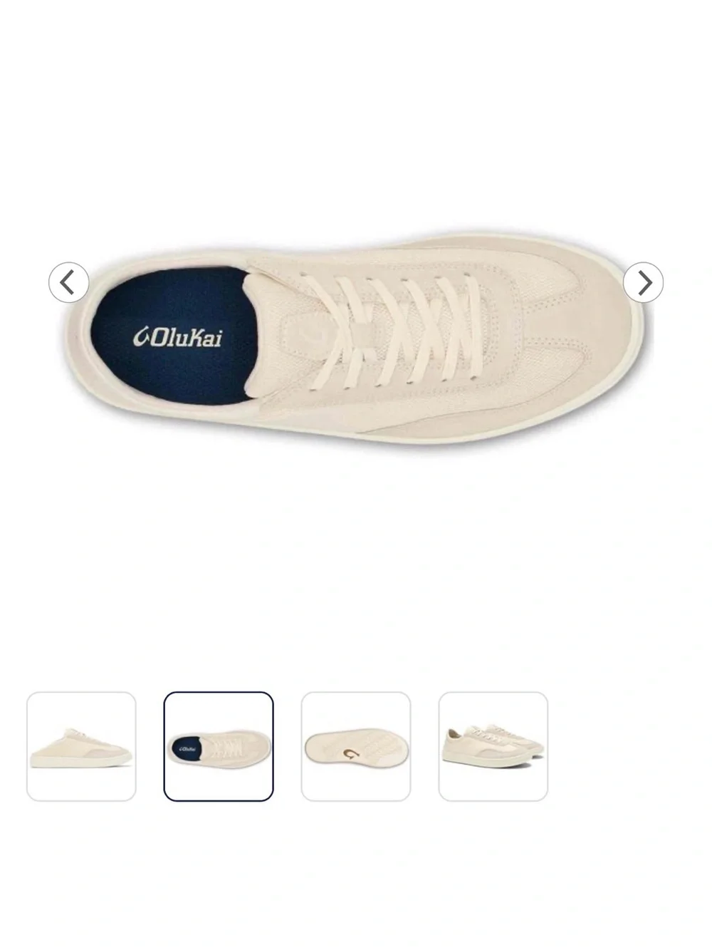 OluKai Men's Punini Sneakers in Cream